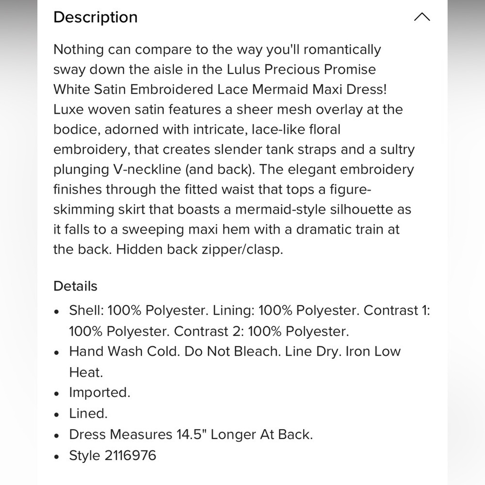 Lulus Precious Promise White Satin Embroidered Lace
Mermaid Maxi Dress - Picture 7 of 8